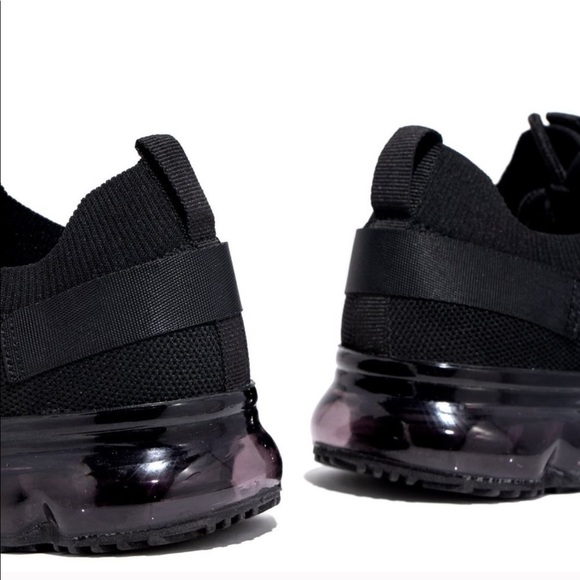 Black FlyKnit Air Bubble Slip On Sneaker - Picture 4 of 9